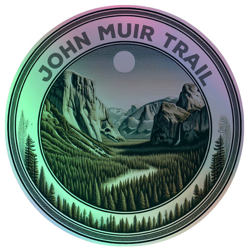 John Muir Trail Souvenir Die Cut Flat Magnet 6-Inch