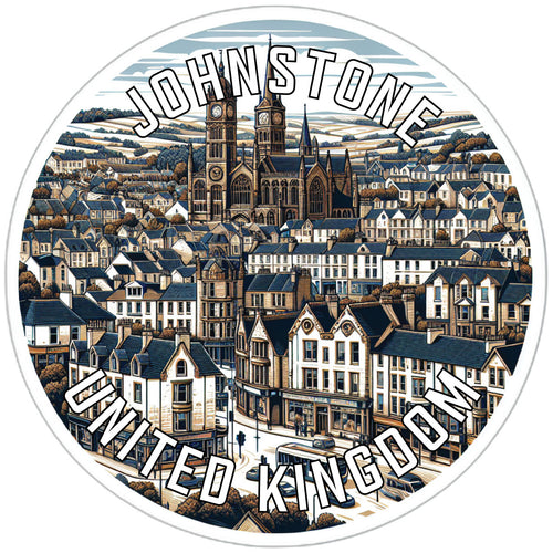 Johnstone United Kingdom Souvenir Die Cut Flat Magnet 6-Inch