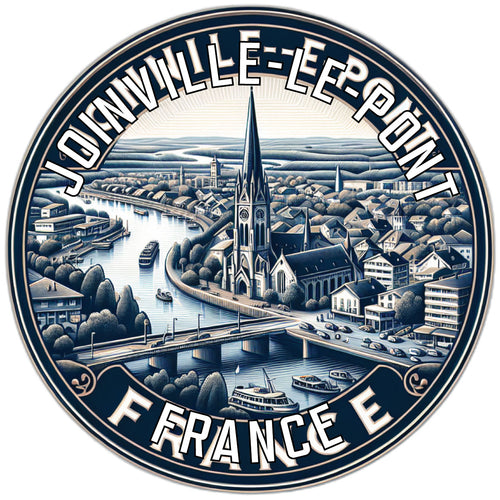 Joinville le Pont France Souvenir Die Cut Flat Magnet 2-Inch