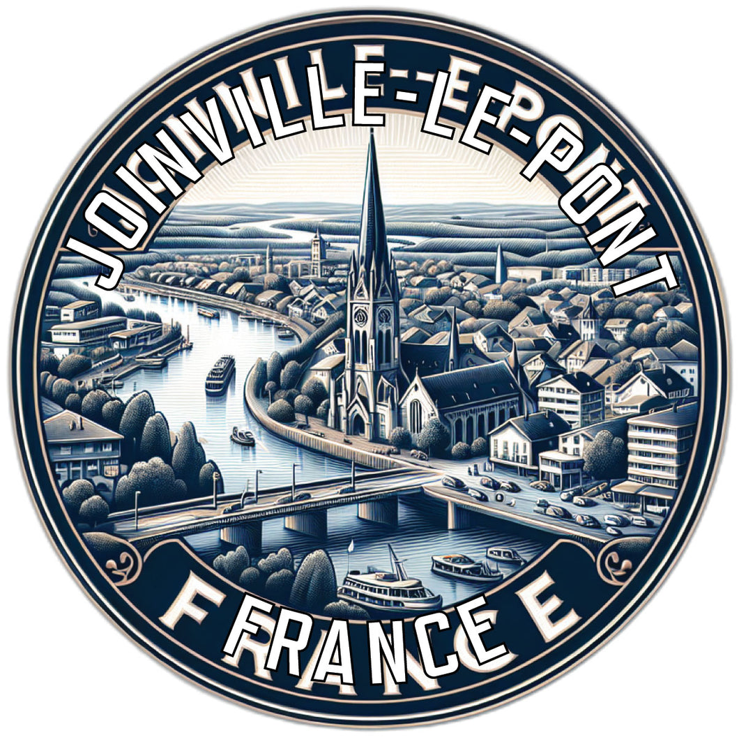 Joinville le Pont France Souvenir Die Cut Flat Magnet 2-Inch