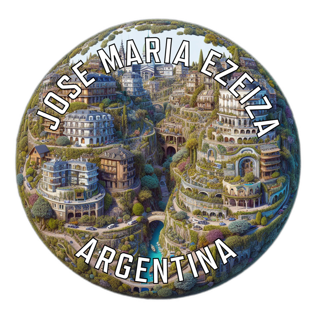Jose Maria Ezeiza Argentina Souvenir Die Cut Flat Magnet 6-Inch