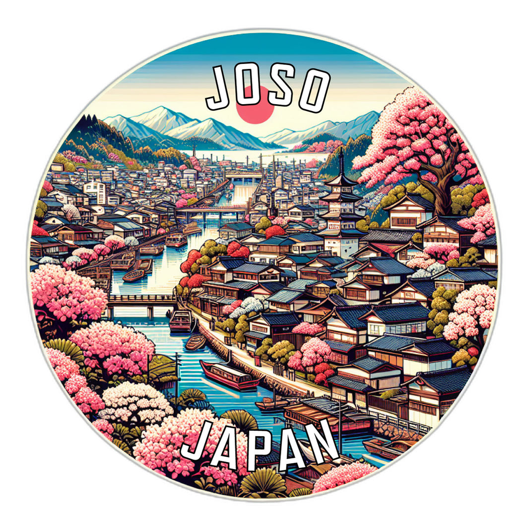 Joso Japan Souvenir Die Cut Flat Magnet 2-Inch