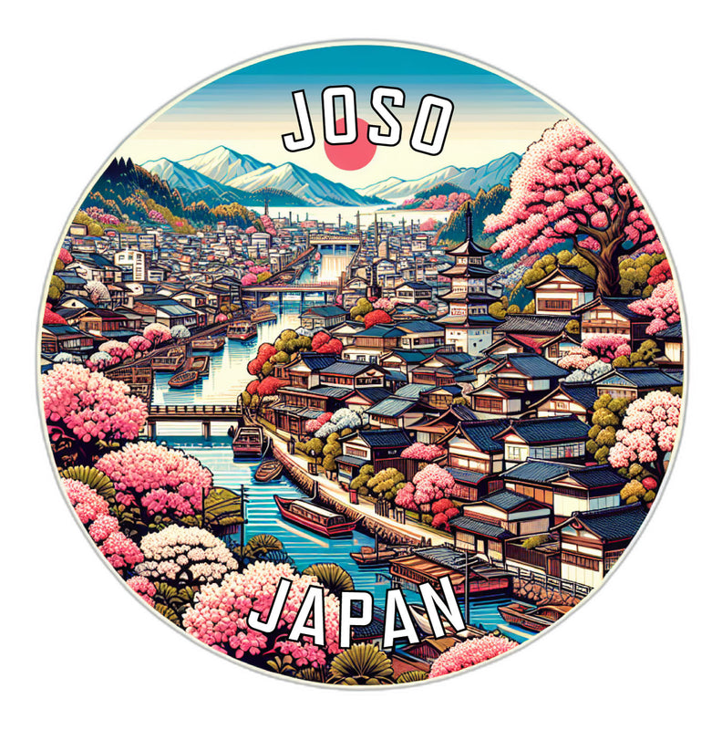 Joso Japan Souvenir Die Cut Flat Magnet 2-Inch