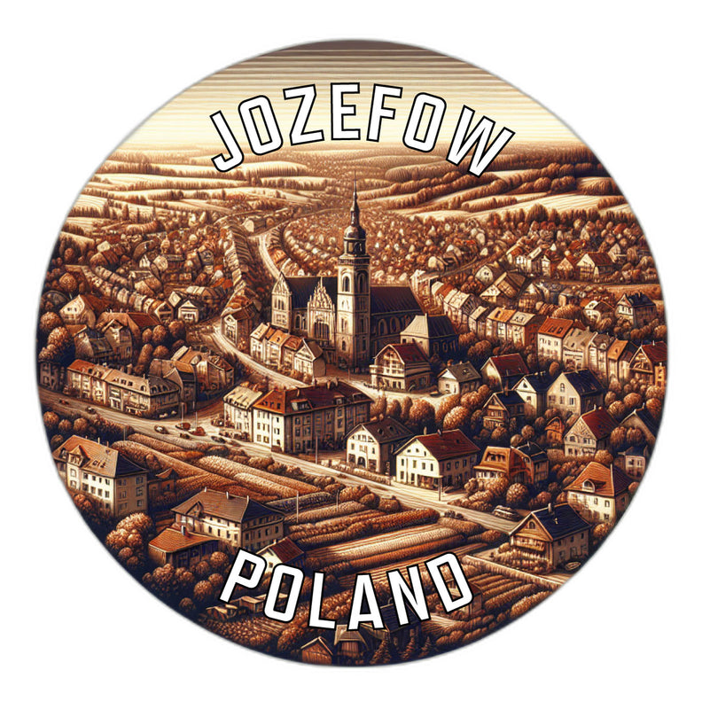 Jozefow Poland Souvenir Vinyl Decal Sticker 2-Inch