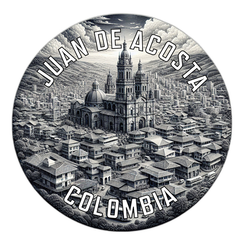 Juan de Acosta Colombia Souvenir Die Cut Flat Magnet 2-Inch