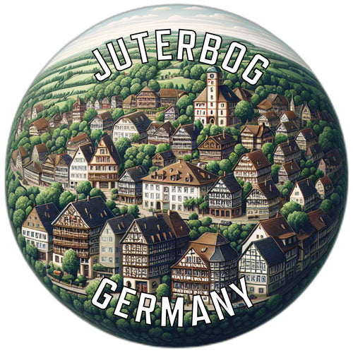 Juterbog Germany Souvenir Die Cut Flat Magnet 6-Inch