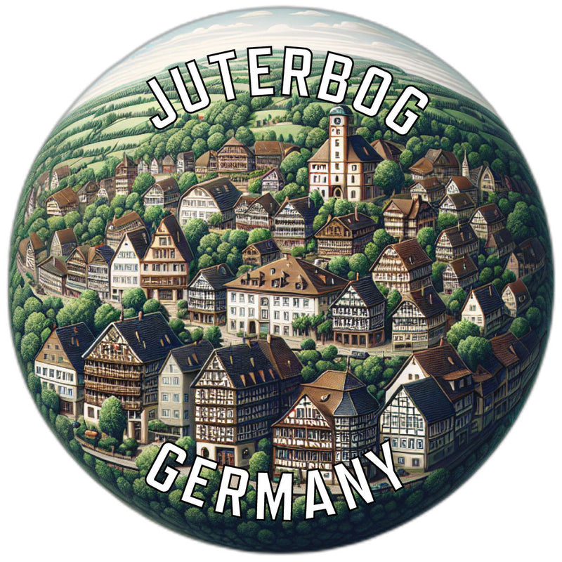 Juterbog Germany Souvenir Die Cut Flat Magnet 6-Inch