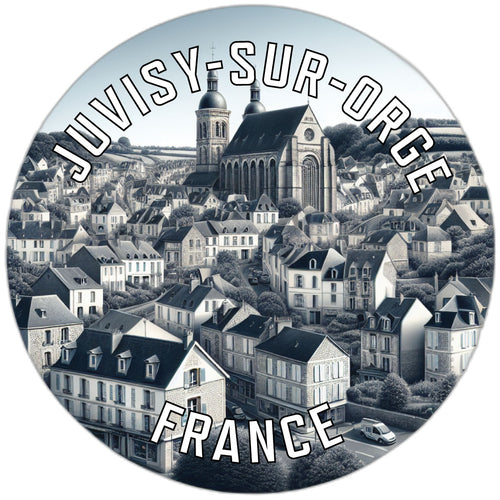 Juvisy sur Orge France Souvenir Die Cut Flat Magnet 2-Inch