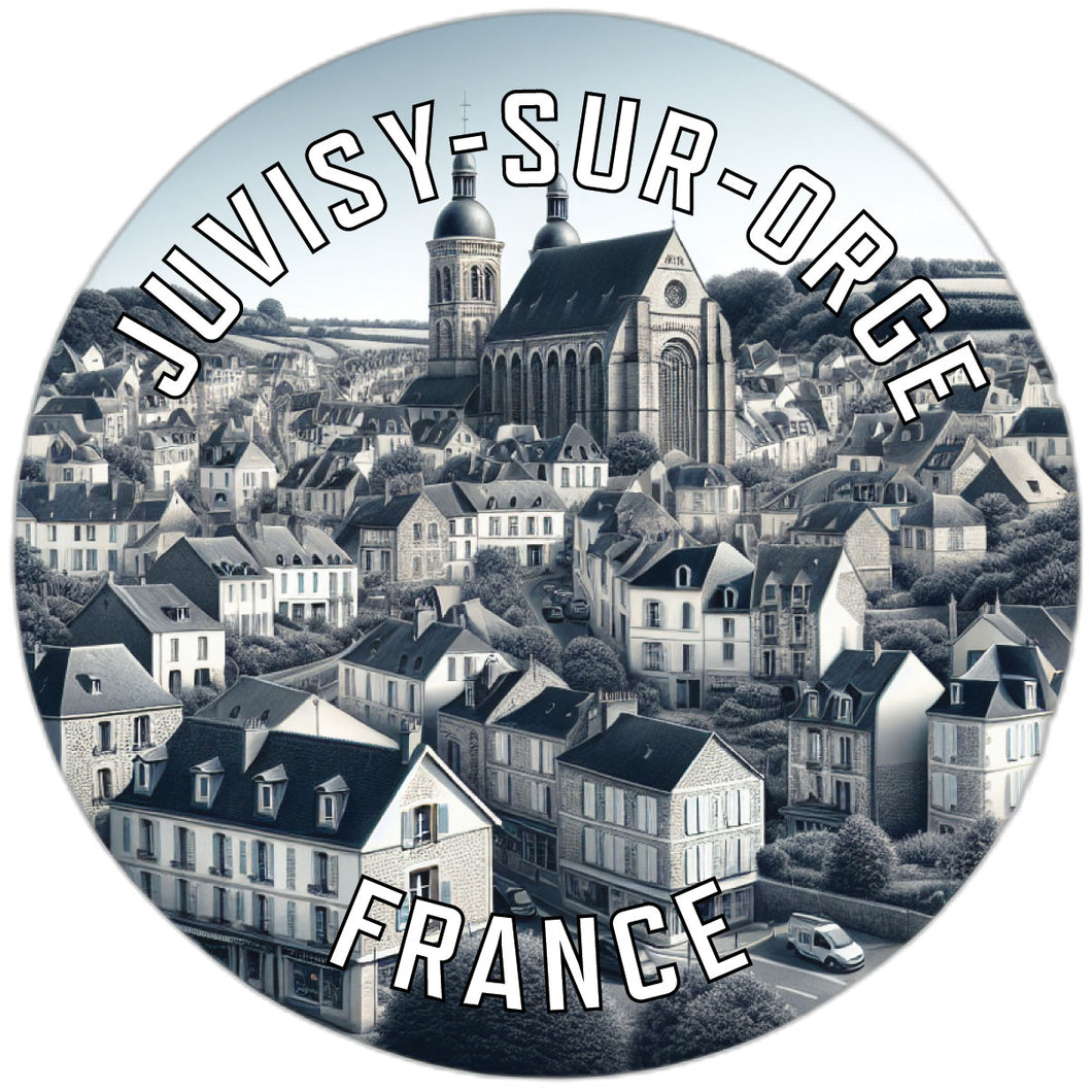 Juvisy sur Orge France Souvenir Die Cut Flat Magnet 2-Inch