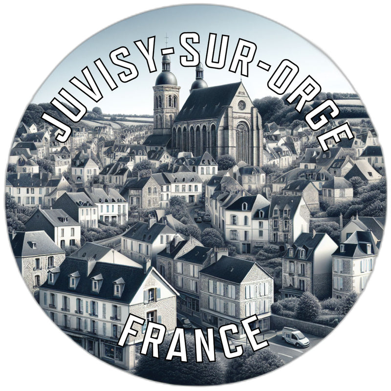 Juvisy sur Orge France Souvenir Die Cut Flat Magnet 2-Inch