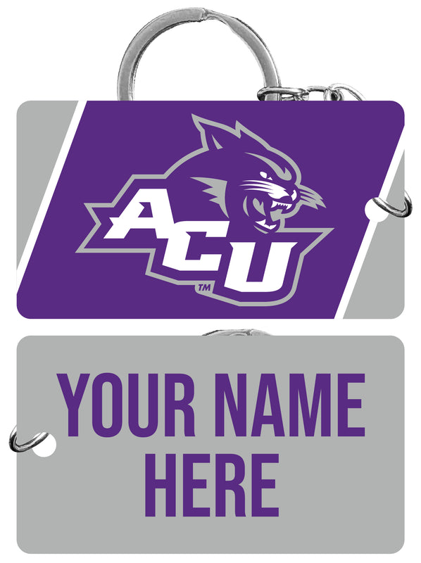 Abilene Christian University Customizable Acrylic Keychain 1.5" x 2.75" Officially Licensed