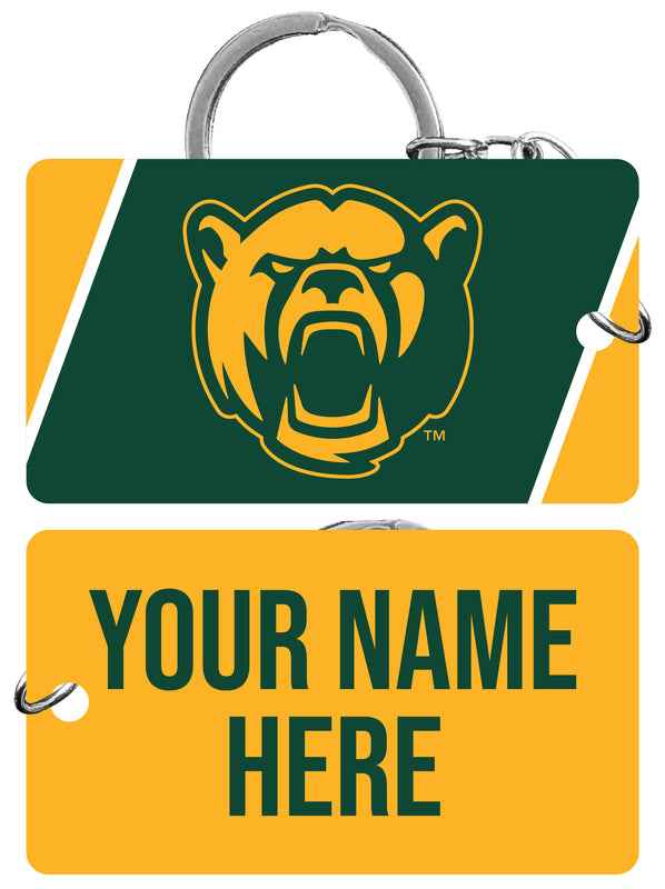 Baylor Bears Customizable Acrylic Keychain 1.5" x 2.75" Officially Licensed