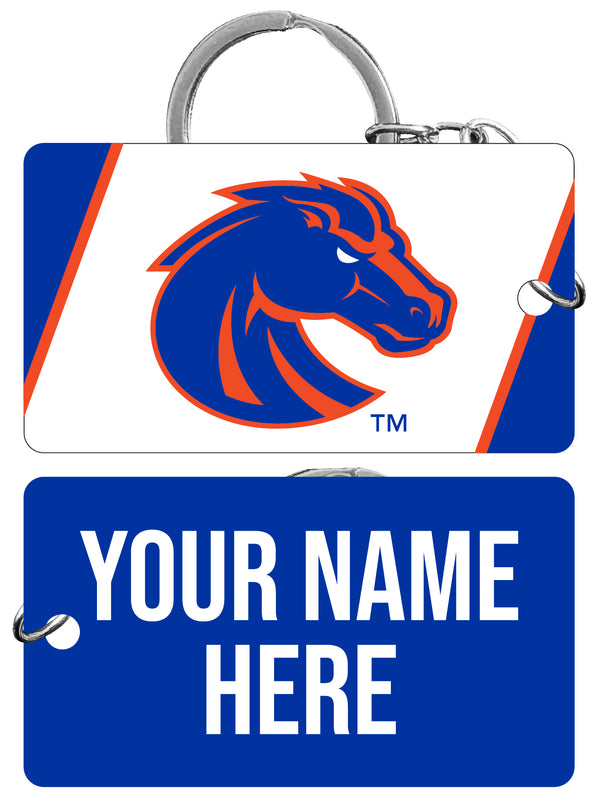 Boise State Broncos Customizable Acrylic Keychain 1.5" x 2.75" Officially Licensed