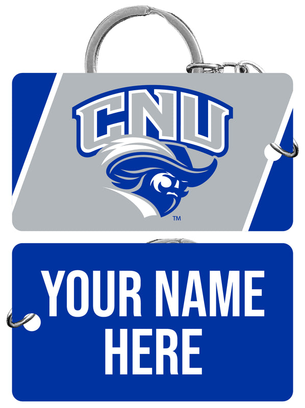 Christopher Newport Captains Customizable Acrylic Keychain 1.5" x 2.75" Officially Licensed