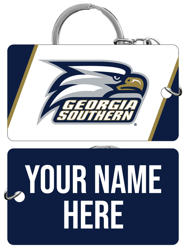 Georgia Southern Eagles Customizable Acrylic Keychain 1.5" x 2.75" Officially Licensed