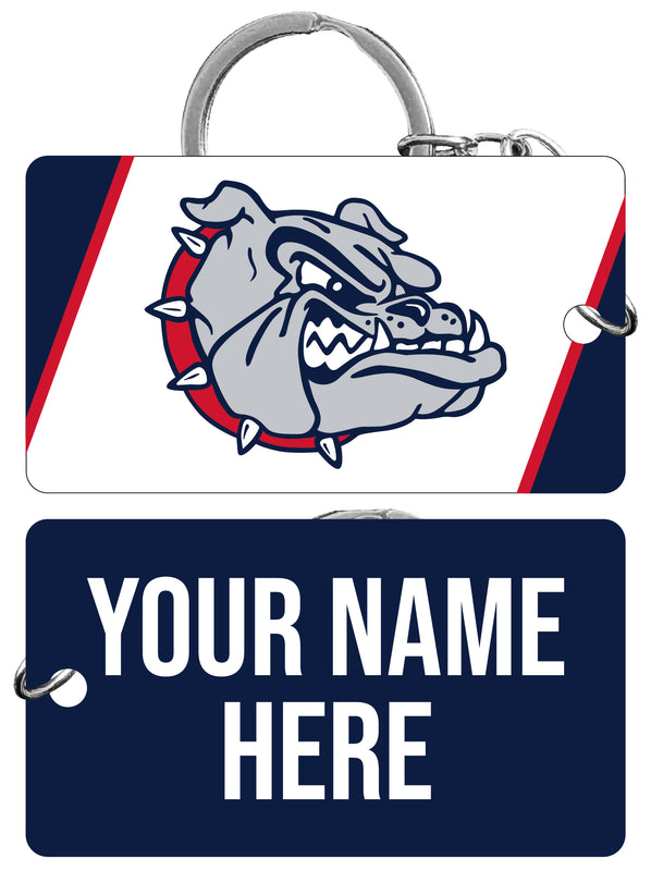 Gonzaga Bulldogs Customizable Acrylic Keychain 1.5" x 2.75" Officially Licensed