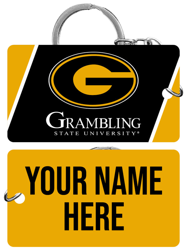 Grambling State Tigers Customizable Acrylic Keychain 1.5" x 2.75" Officially Licensed