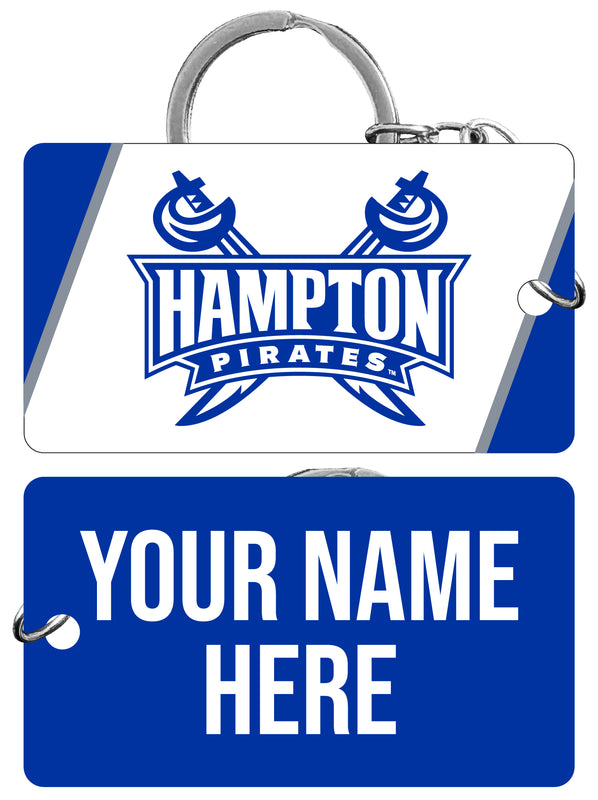 Hampton University Customizable Acrylic Keychain 1.5" x 2.75" Officially Licensed