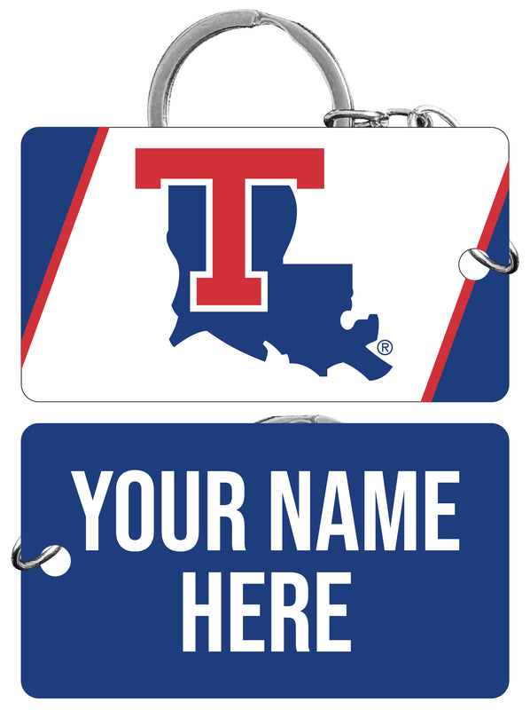 Louisiana Tech Bulldogs Customizable Acrylic Keychain 1.5" x 2.75" Officially Licensed