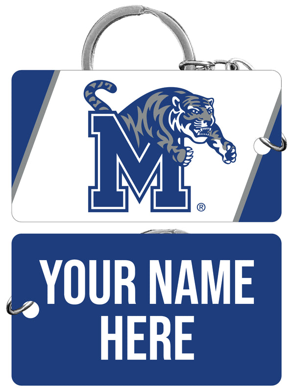 Memphis Tigers Customizable Acrylic Keychain 1.5" x 2.75" Officially Licensed
