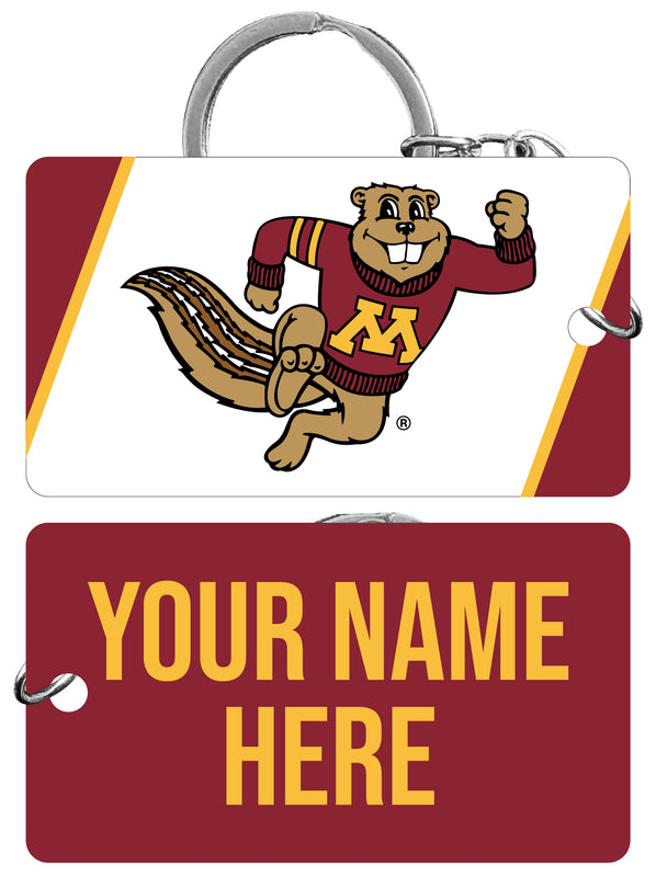 Minnesota Gophers Customizable Acrylic Keychain 1.5" x 2.75" Officially Licensed