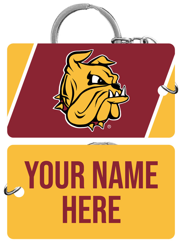 Minnesota Duluth Bulldogs Customizable Acrylic Keychain 1.5" x 2.75" Officially Licensed