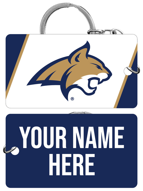 Montana State Bobcats Customizable Acrylic Keychain 1.5" x 2.75" Officially Licensed