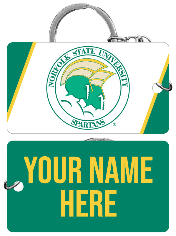 Norfolk State University Customizable Acrylic Keychain 1.5" x 2.75" Officially Licensed