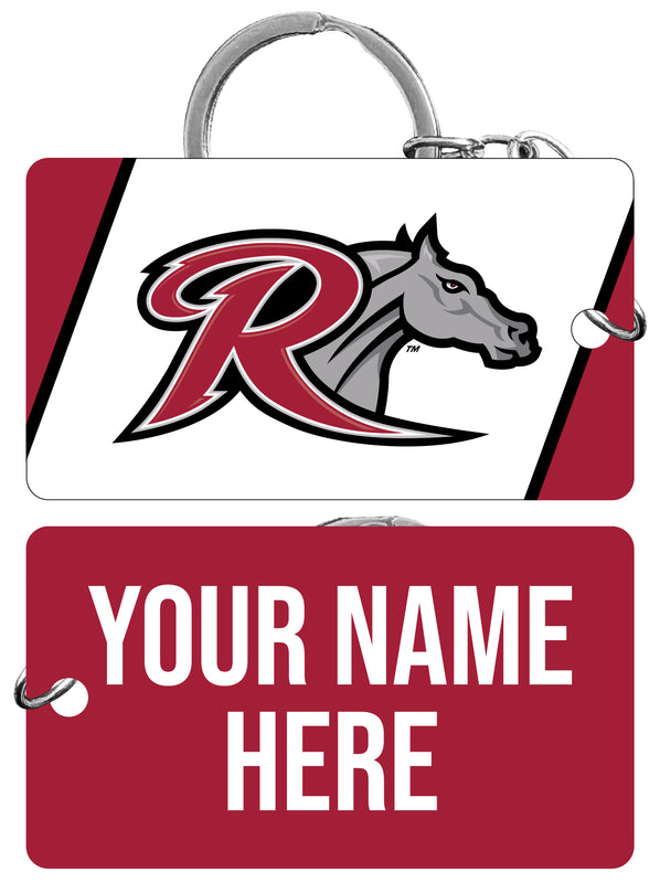 Rider University Broncs Customizable Acrylic Keychain 1.5" x 2.75" Officially Licensed