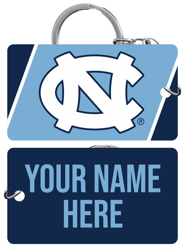 UNC Tar Heels Customizable Acrylic Keychain 1.5" x 2.75" Officially Licensed