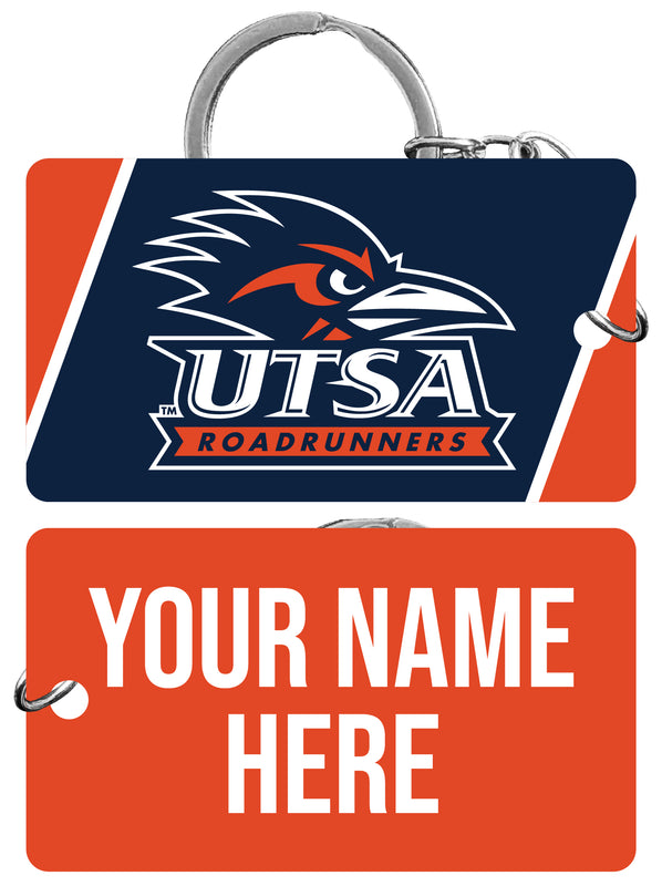 UTSA Road Runners Customizable Acrylic Keychain 1.5" x 2.75" Officially Licensed