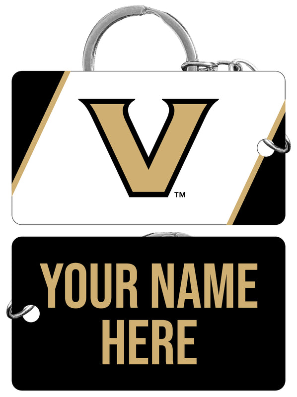 Vanderbilt University Customizable Acrylic Keychain 1.5" x 2.75" Officially Licensed