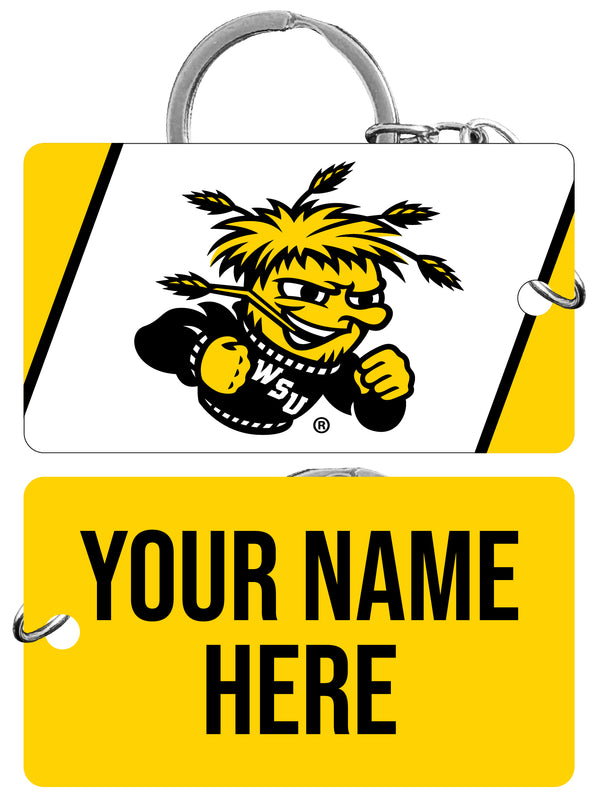 Wichita State Shockers Customizable Acrylic Keychain 1.5" x 2.75" Officially Licensed