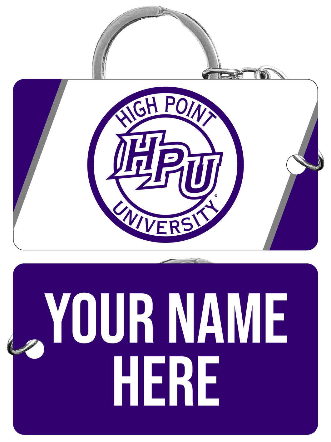High Point University Customizable Acrylic Keychain 1.5