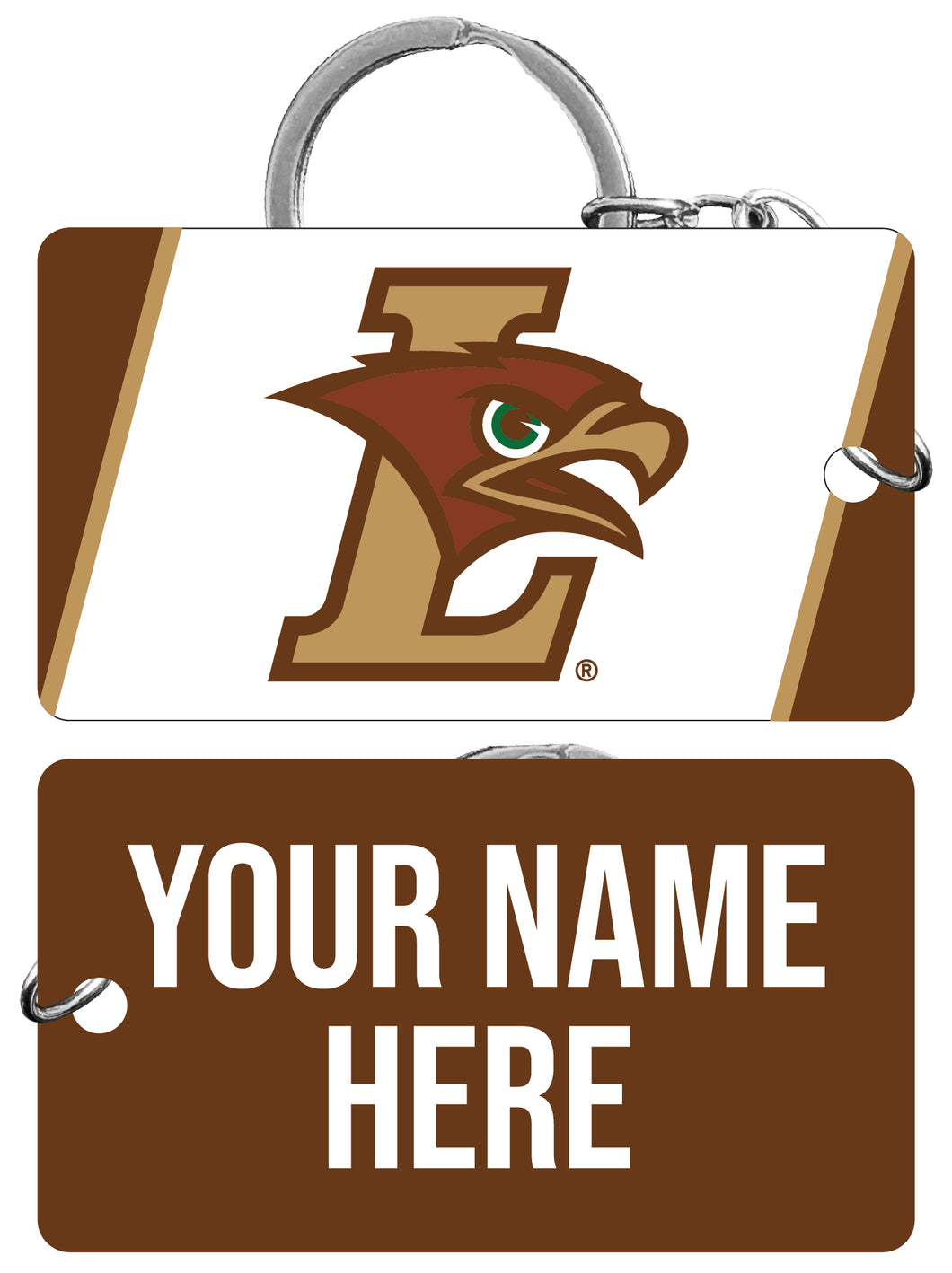 Lehigh University Mountain Hawks Customizable Acrylic Keychain 1.5