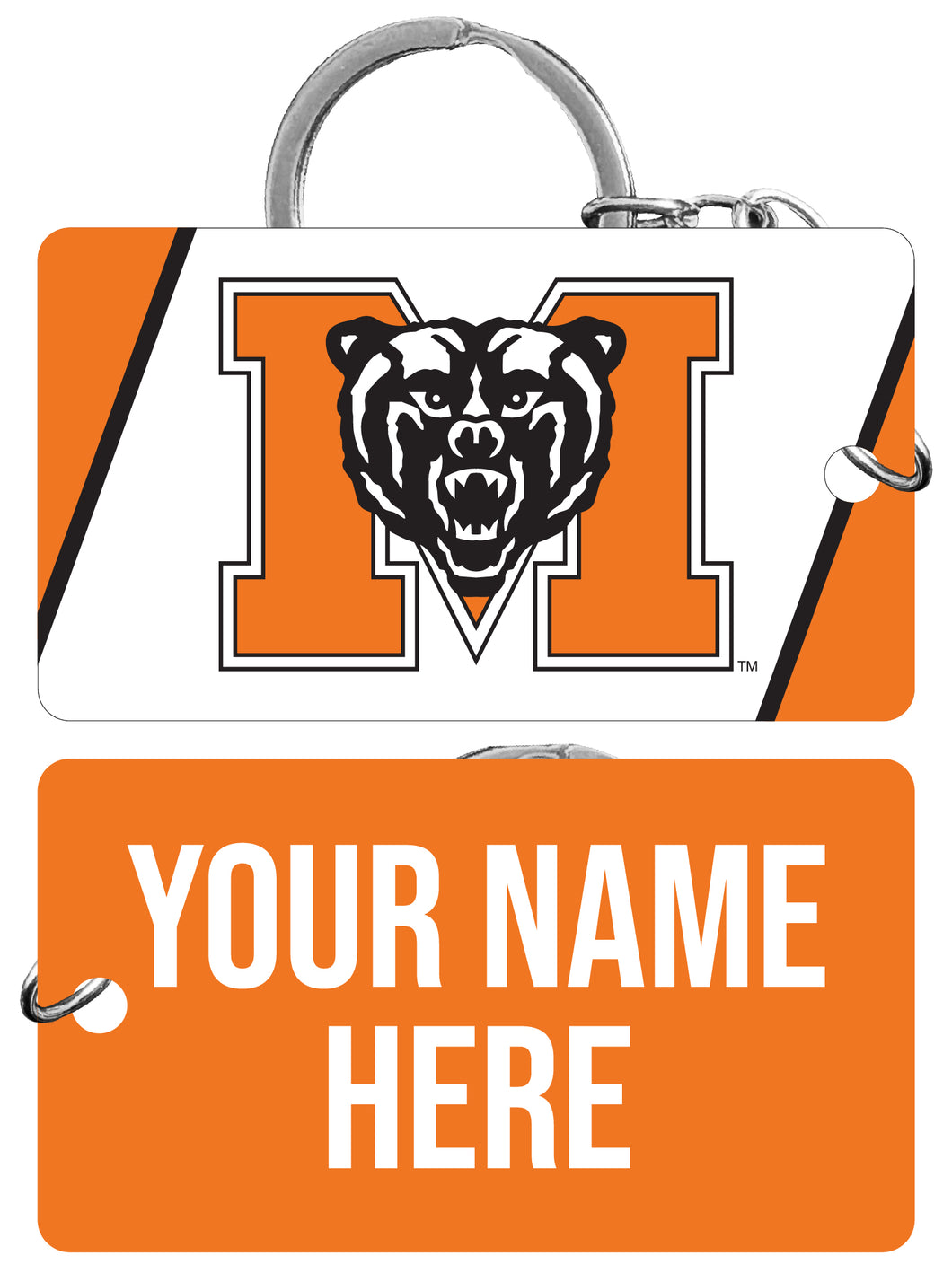 Mercer University Customizable Acrylic Keychain 1.5
