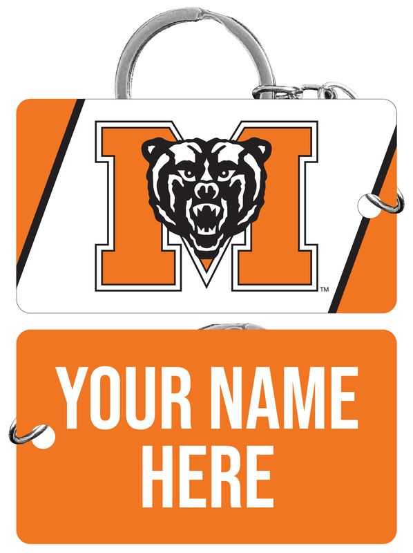 Mercer University Customizable Acrylic Keychain 1.5" x 2.75" Officially Licensed Collegiate Product 4-Pack