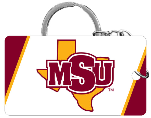 Midwestern State University Mustangs Acrylic Keychain 1.5