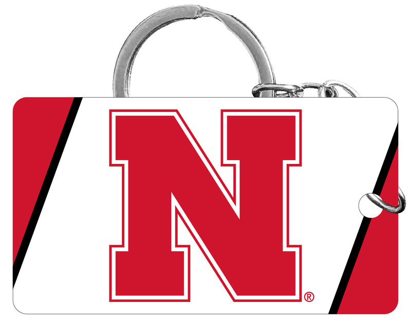 Nebraska Cornhuskers Acrylic Keychain 1.5" x 2.75" Officially Licensed Collegiate Product Single