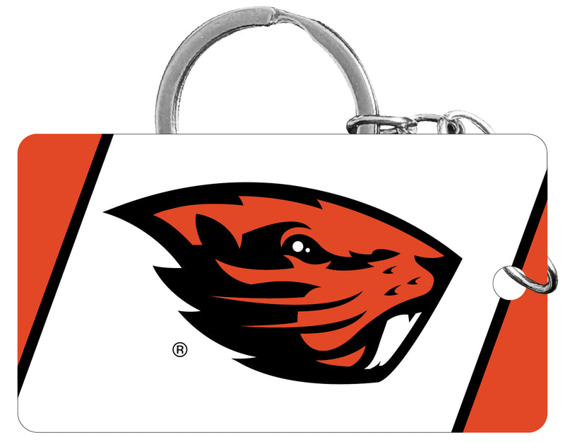 Oregon State Beavers Acrylic Keychain 1.5" x 2.75" Officially Licensed Collegiate Product 2-Pack