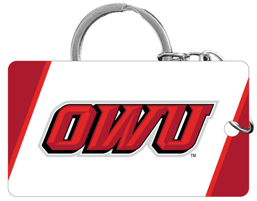 Ohio Wesleyan University Acrylic Keychain 1.5