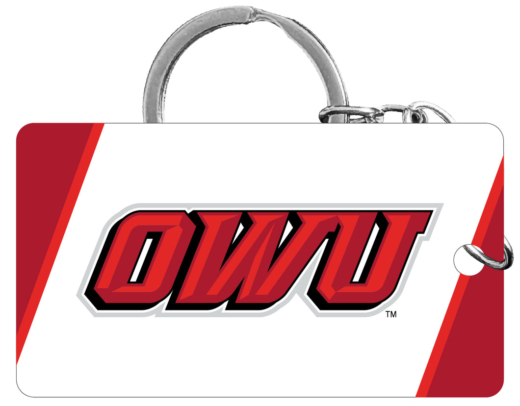 Ohio Wesleyan University Acrylic Keychain 1.5