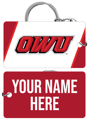 Ohio Wesleyan University Customizable Acrylic Keychain 1.5
