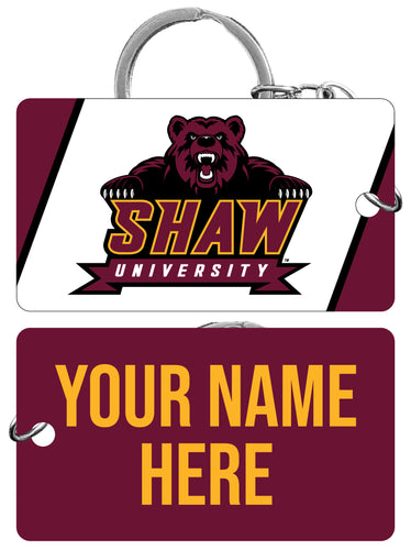 Shaw University Bears Customizable Acrylic Keychain 1.5