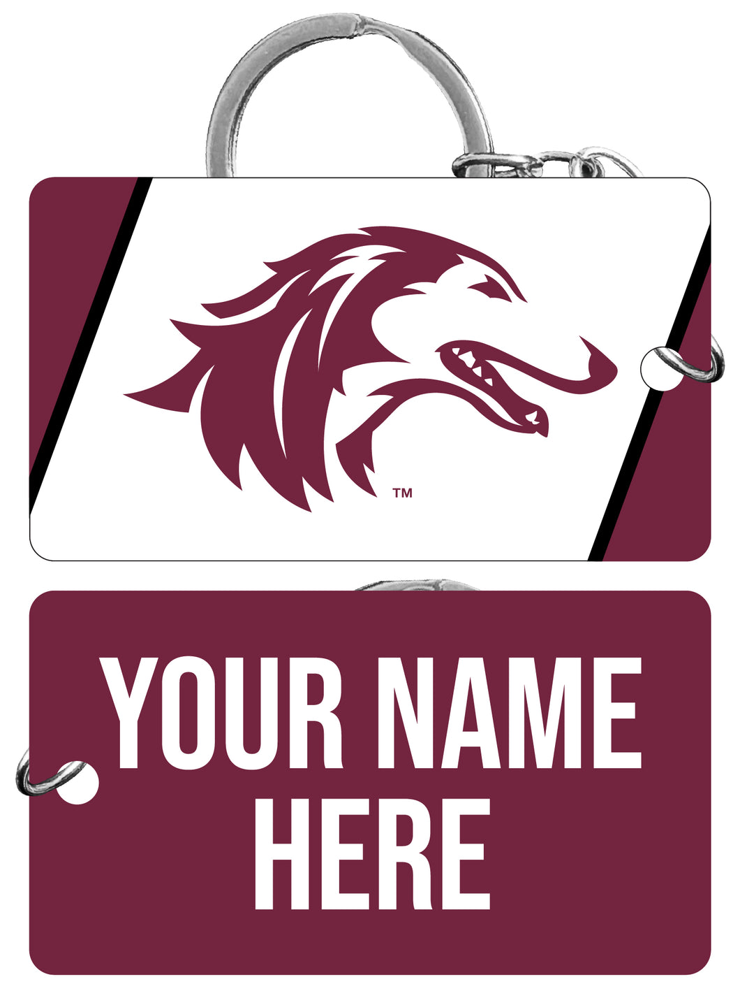 Southern Illinois Salukis Customizable Acrylic Keychain 1.5