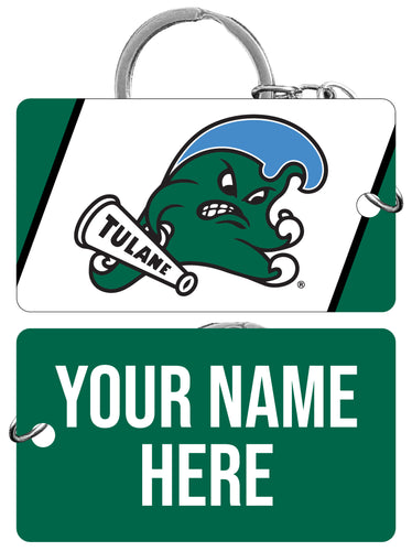 Tulane University Green Wave Customizable Acrylic Keychain 1.5