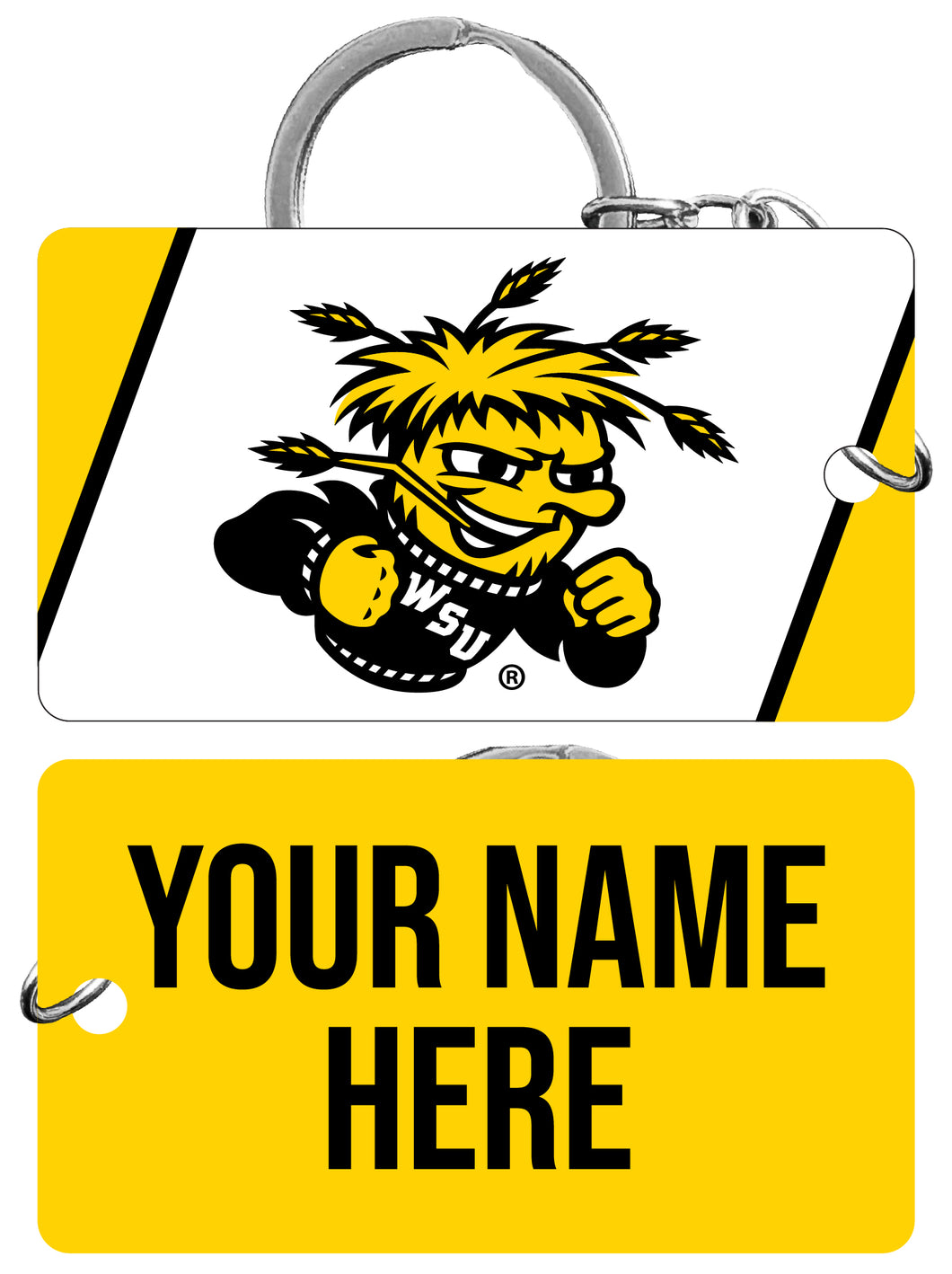 Wichita State Shockers Customizable Acrylic Keychain 1.5