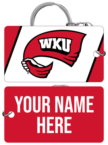 Western Kentucky Hilltoppers Customizable Acrylic Keychain 1.5