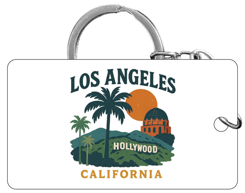 Los Angeles California Vintage Design Souvenir Acrylic Keychain (1.5" x 2.75")