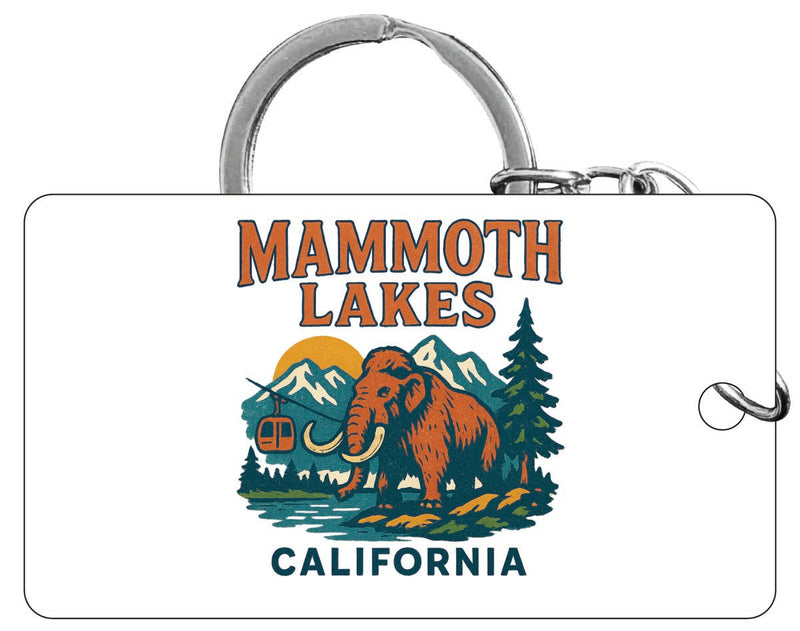 Mammoth Lakes California Vintage Design Souvenir Acrylic Keychain (1.5" x 2.75")